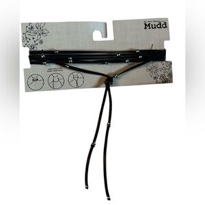 Mudd Black Choker with Silver Details